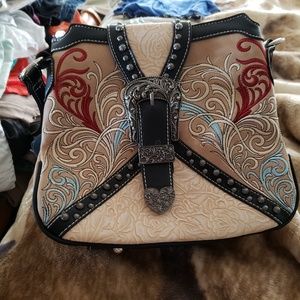 A new leather purse never used